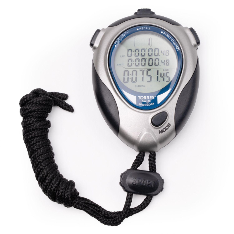 Секундомер TORRES Professional Stopwatch, SW-80,-20С,80 ячеек серб-син-чер