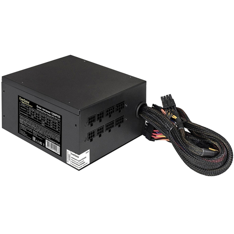 Блок питания ExeGate Gaming 1000PGS 1000W ATX 24p, 2(4+4)p (EX285976RUS)