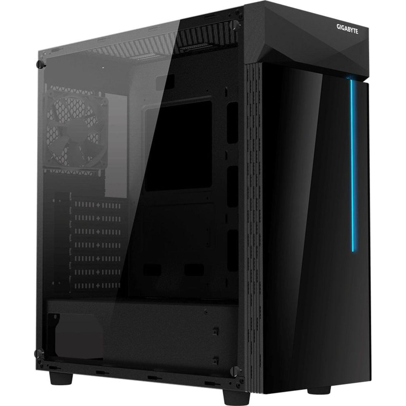 Корпус Gigabyte C200 Glass MidTower, ATX, USB3.0 x2, Audio I/O, Black