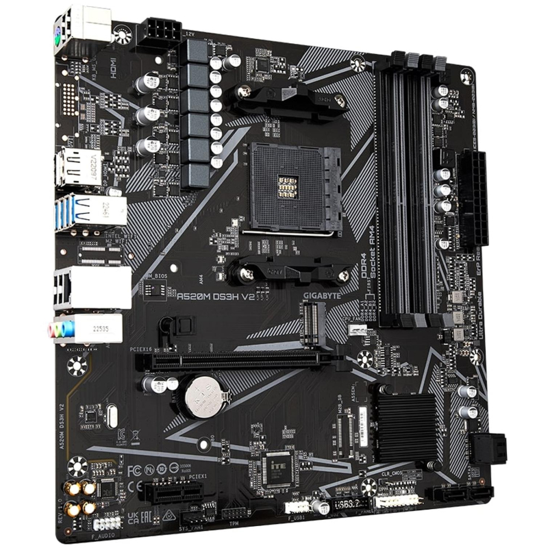 Материнская плата Gigabyte A520M DS3H V2, RTL