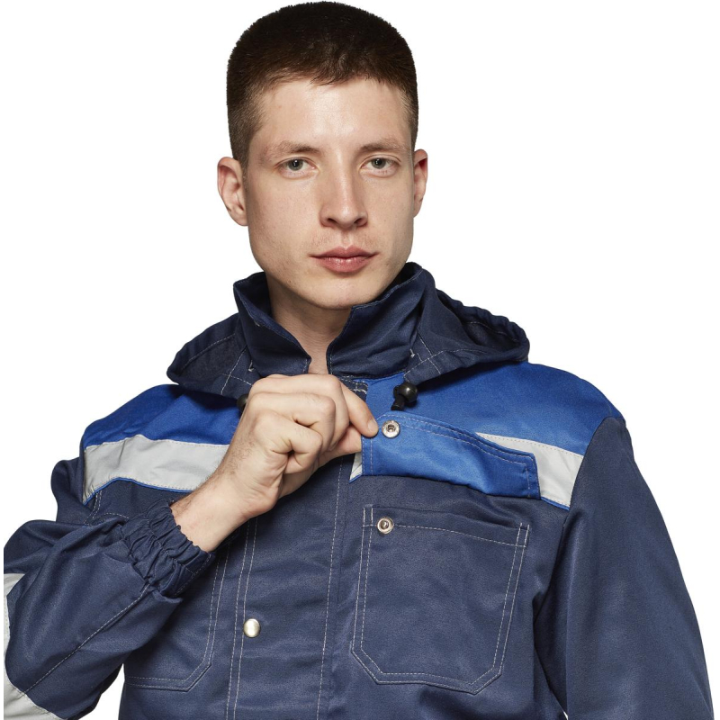 Костюм рабочий летний муж.Антей СОП син/вас (КПК) 48-50 (96-100)/182-188