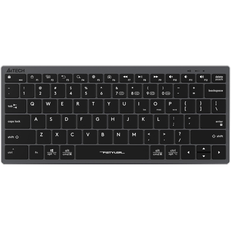 Клавиатура A4Tech Fstyler FBX51C серый USB/BT (FBX51C GREY)
