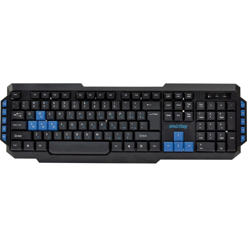 Клавиатура Smartbuy ONE 231 WLS мультимедийная черная (SBK-231AG-K)