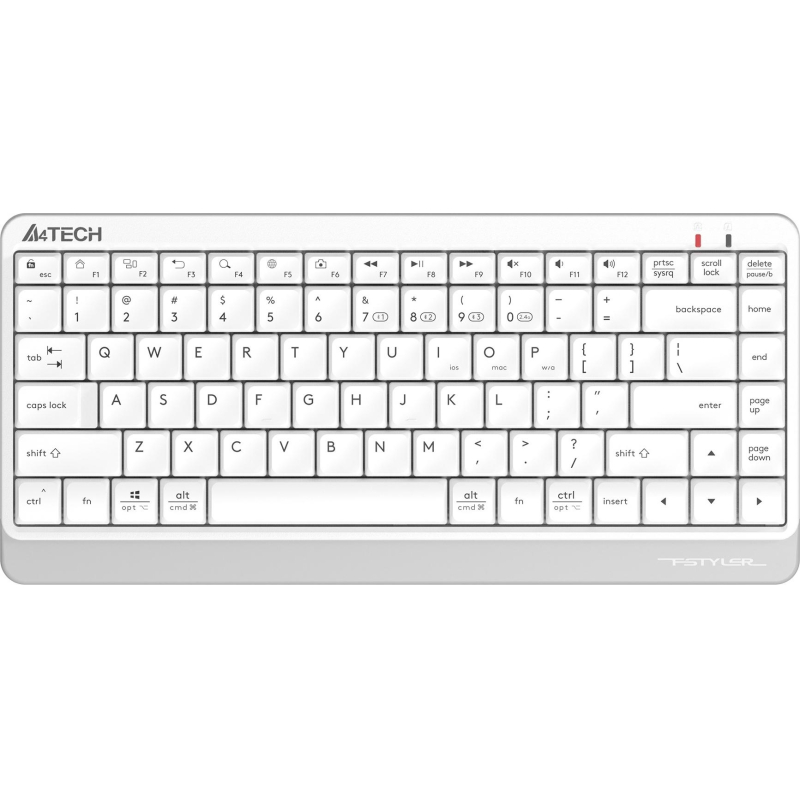 Клавиатура A4Tech Fstyler (FBK11 WHITE) белый/серый USB беспроводн/BT/Radio