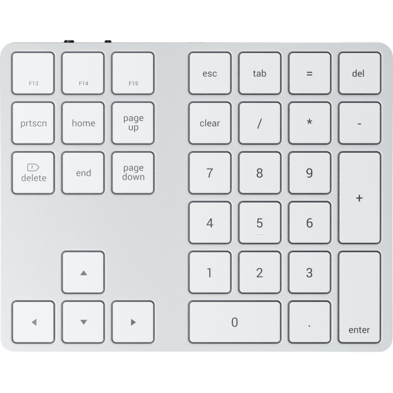 Клавиатура блок Satechi Aluminum Extended Keypad, беспроводной, серебряный