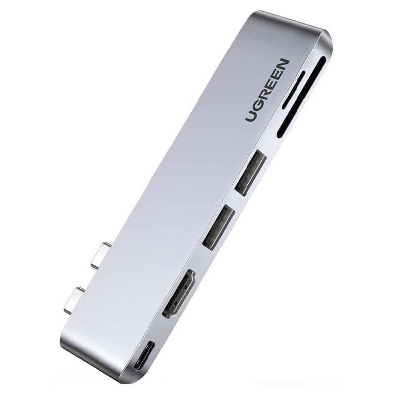 Разветвитель USB UGREEN для MacBook , 3 x USB 3.0, HDMI, SD/TF(80856)