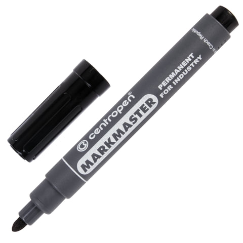 Маркер перманентный для промышленной маркировки ЧЕРНЫЙ CENTROPEN "Marksmaster", 2,5 мм, 8599
