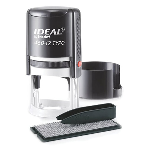 Печать самонаборная 1,5-круга, оттиск D=42 синий,TRODAT IDEAL 46042DB-R1,5, крышка, КАССА В КОМПЛЕКТЕ
