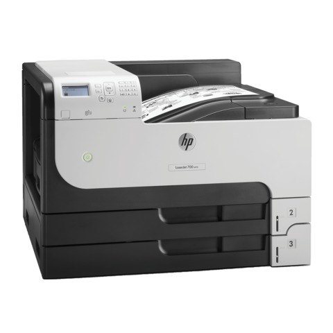 Принтер лазерный HP LaserJet Enterprise M712dn, А3, 41 стр./мин., 100 000 стр./мес., ДУПЛЕКС, сетевая карта