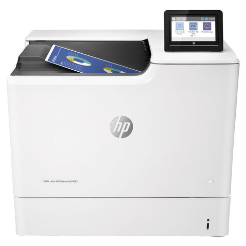 Принтер лазерный ЦВЕТНОЙ HP Color LJ Enterprise M653dn А4, 56 стр./мин., 120 000 стр./мес., ДУПЛЕКС, сетевая карта