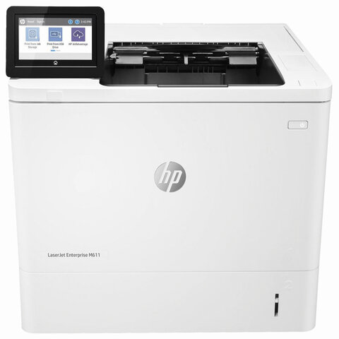 Принтер лазерный HP LaserJet Enterprise M611dn А4, 61 стр./мин., 275 000 стр./мес., ДУПЛЕКС, сетевая карта