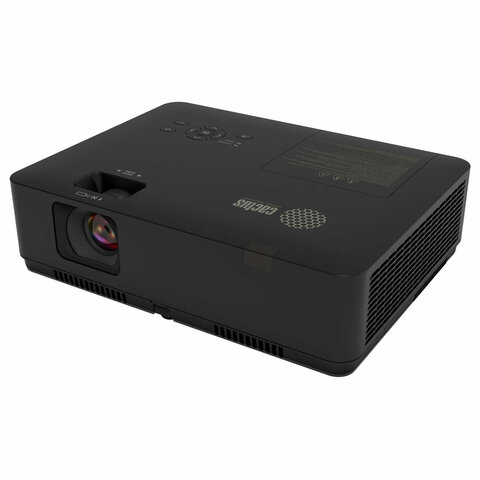 Проектор CACTUS CS-S1.B, 3LCD, 1024x768, 16:9, 4:3, 34000 лм, 15000:1, 3,06 кг