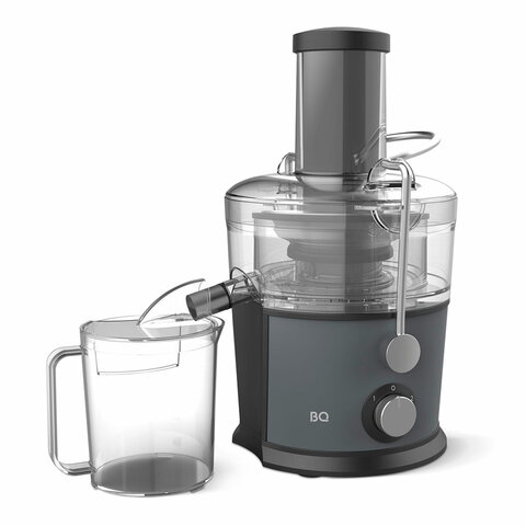 Соковыжималка BQ (БИ-КЬЮ) J1008, 1200 Вт, стакан 1,1 л, емкость жмыха 0,9 л, металл, серый