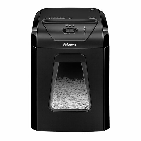 Уничтожитель (шредер) FELLOWES POWERSHRED 12C, 4 уровень секретности, фрагменты 4х40 мм, 12 л., 18 л