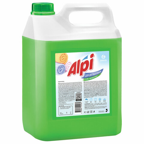Гель для стирки цветного белья концентрированный нейтральный 5 л, GRASS ALPI