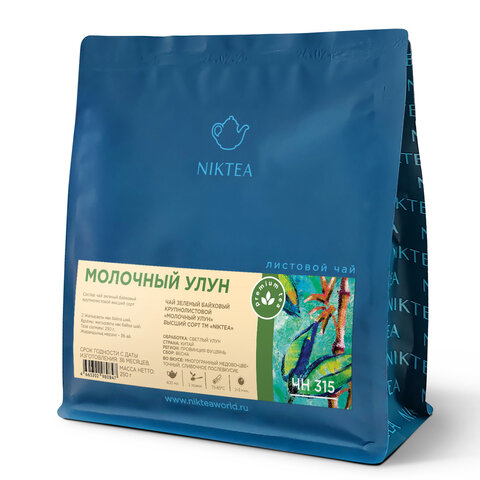 Чай листовой NIKTEA "Молочный улун" зеленый 250 г