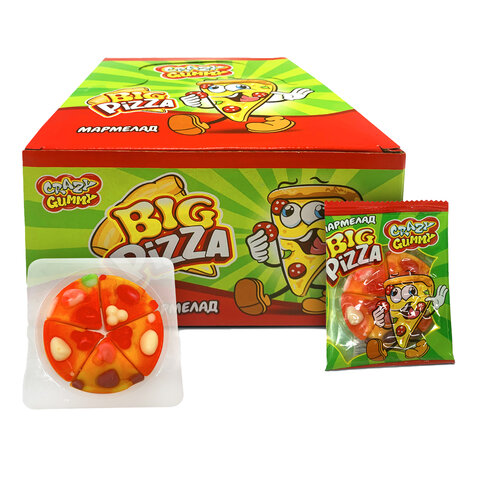 Мармелад "CRAZY GUMMY. BIG Pizza", 16 г, КАНДИ КЛАБ