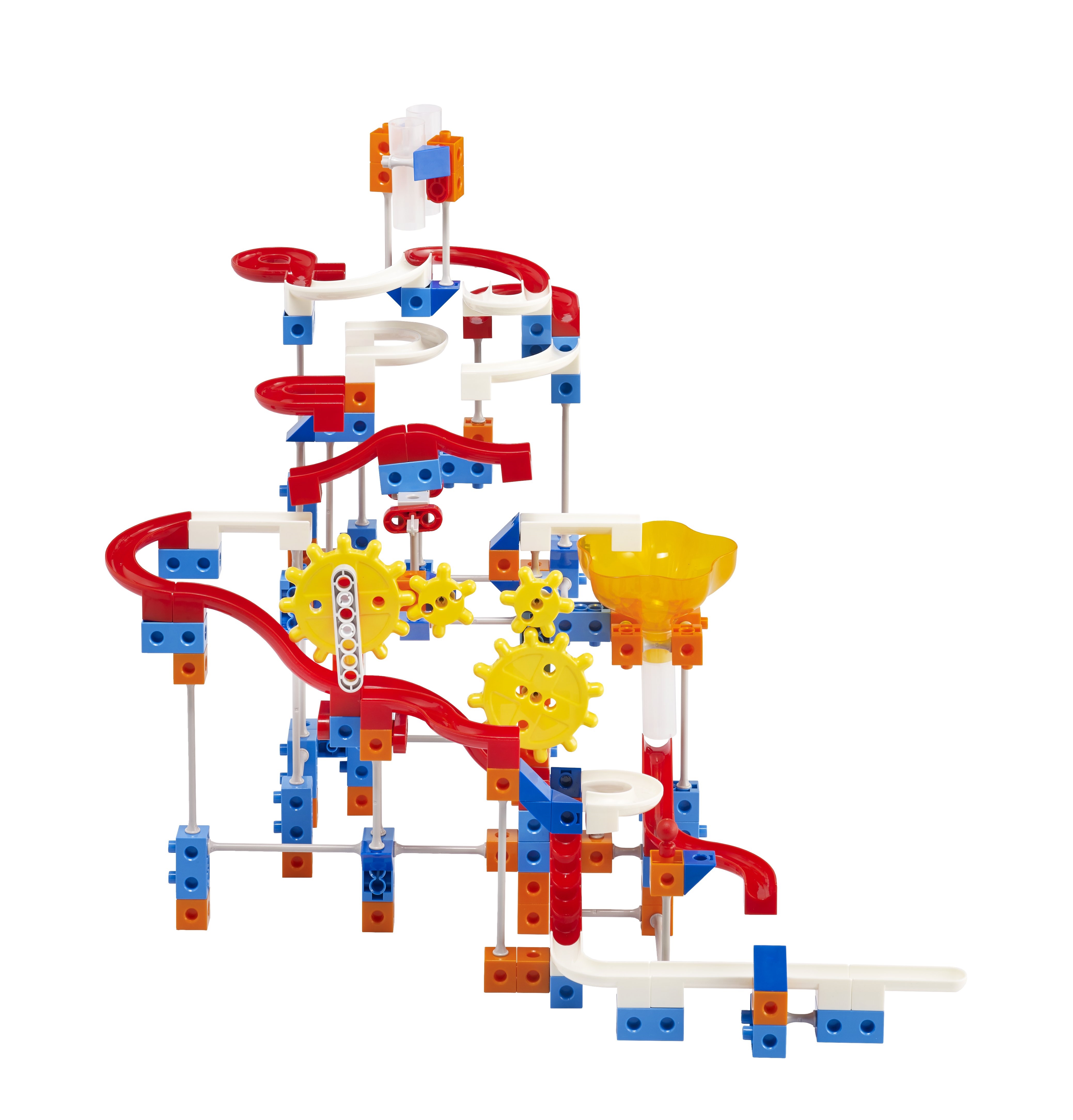 EDX Конструктор "Лабиринт с шариками Marble Run и 2-х см. соединяющимися кубиками (240 деталей)"