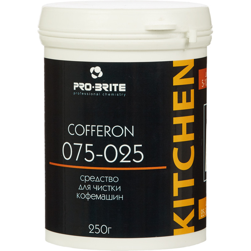 Профхим от накипи д/чистки кофемаш, щел CIP Pro-Brite/COFFERON, 0,25л