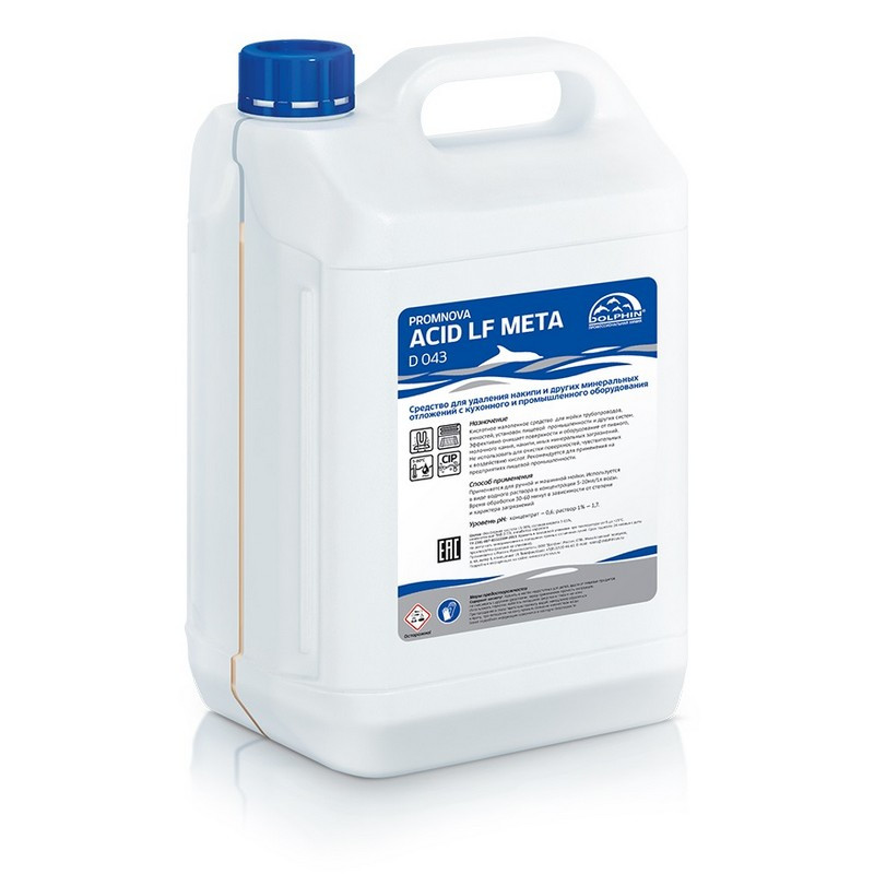 Профхим от накипи с кух-пром оборуд,CIP Dolphin/Promnova Acid LF Meta,5л