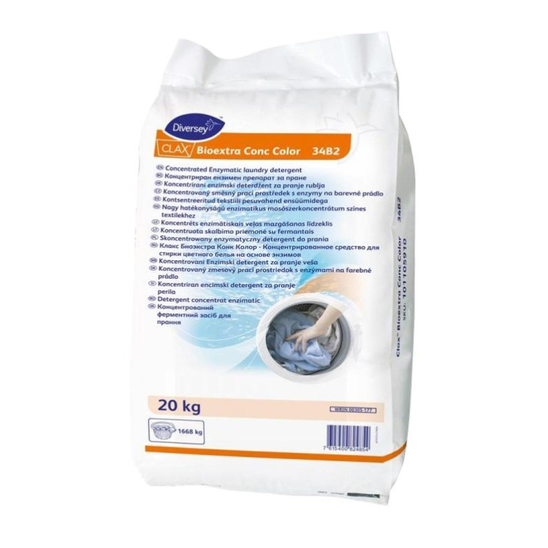 Профхим д/стирки порошок д/цв белья Diversey/Clax Bioextra Conc Color,20кг