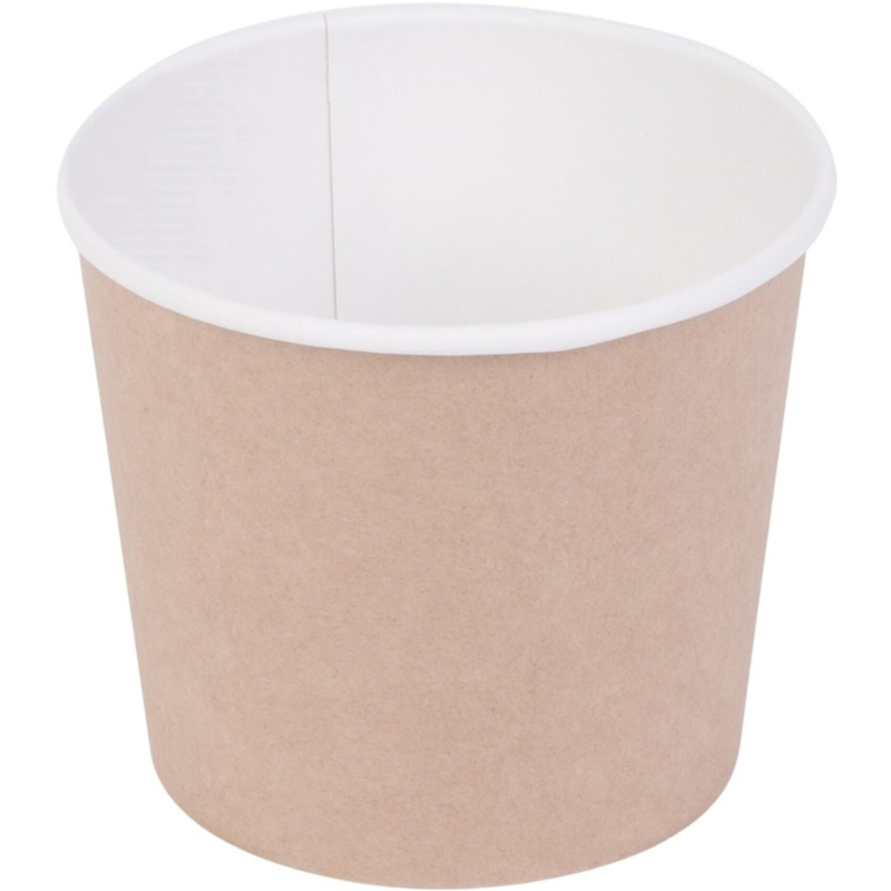 Контейнер бум.OSQ Round Bowl 400мл/d-100(77)х85мм, крафт, 600шт/кор