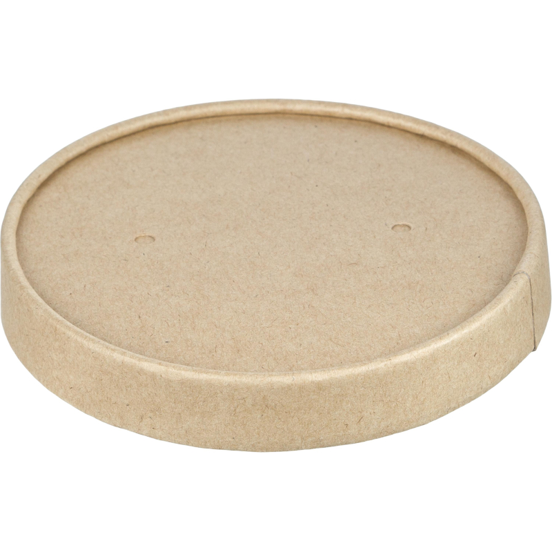 Крышка бум. OSQ Round Bowl lid/d-102х16мм, крафт, 600шт/кор