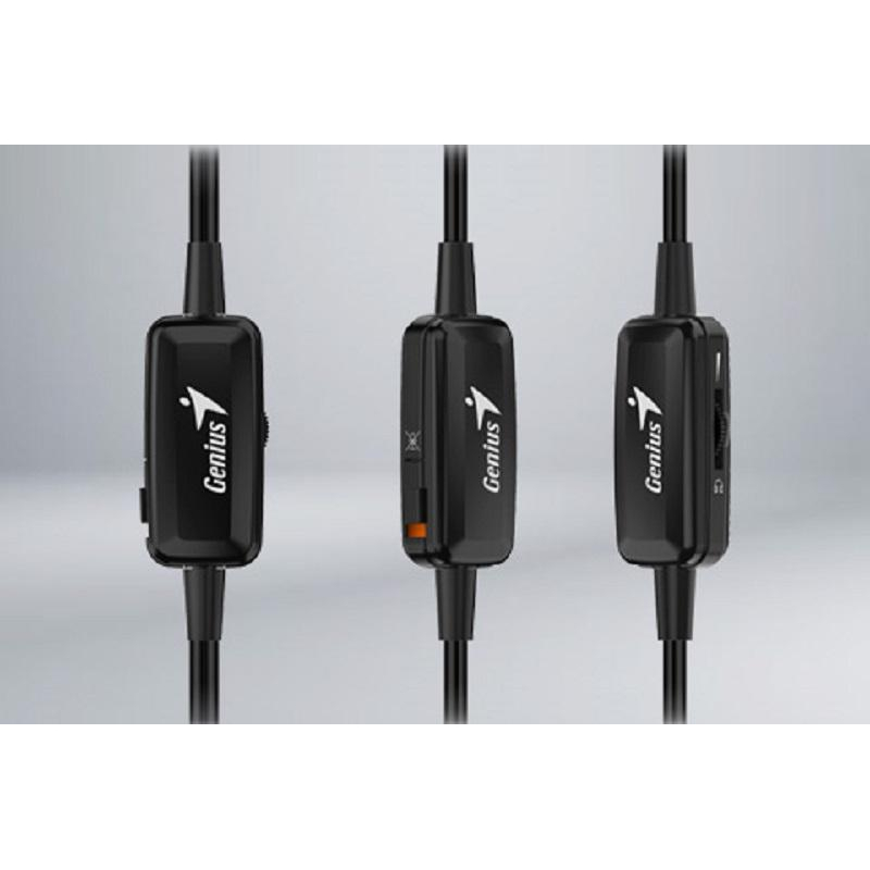 Гарнитура компьютерная Genius HS-220U,  кабель 2.4м., черный