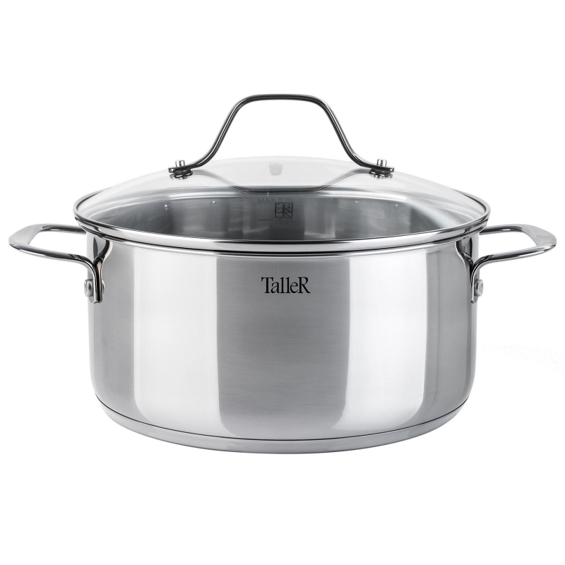Кастрюля с крышкой TalleR, нерж. сталь, d=24см, 5,0л (TR-11084)